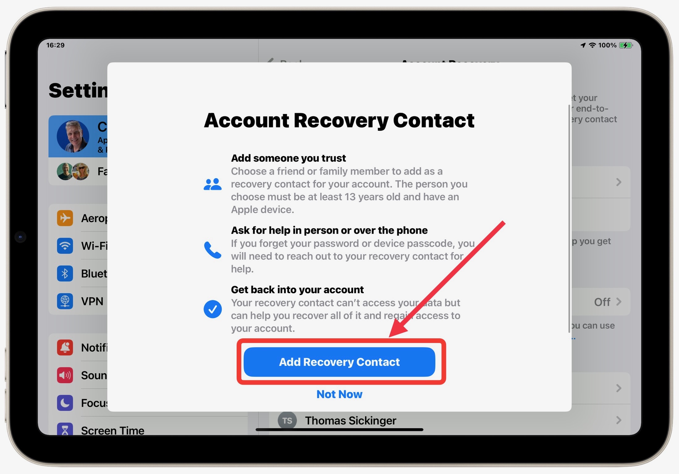 Account Recovery